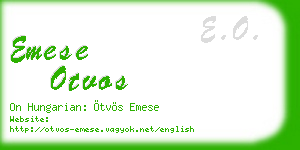 emese otvos business card