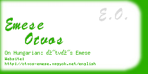 emese otvos business card